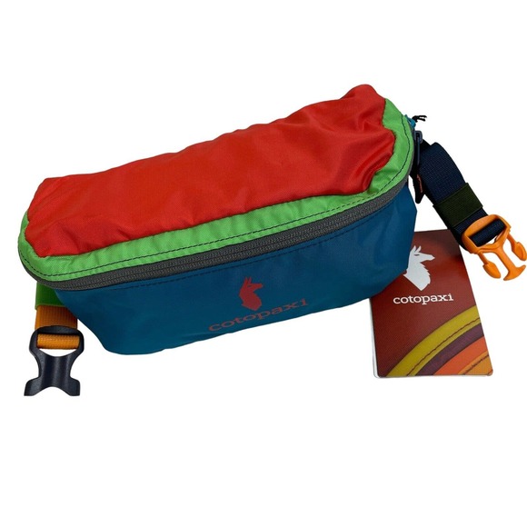 cotopaxi Handbags - Cotopaxi Bataan 3L Fanny Pack Del Dia Blue Colorblock Sling Pouch Zip Nylon